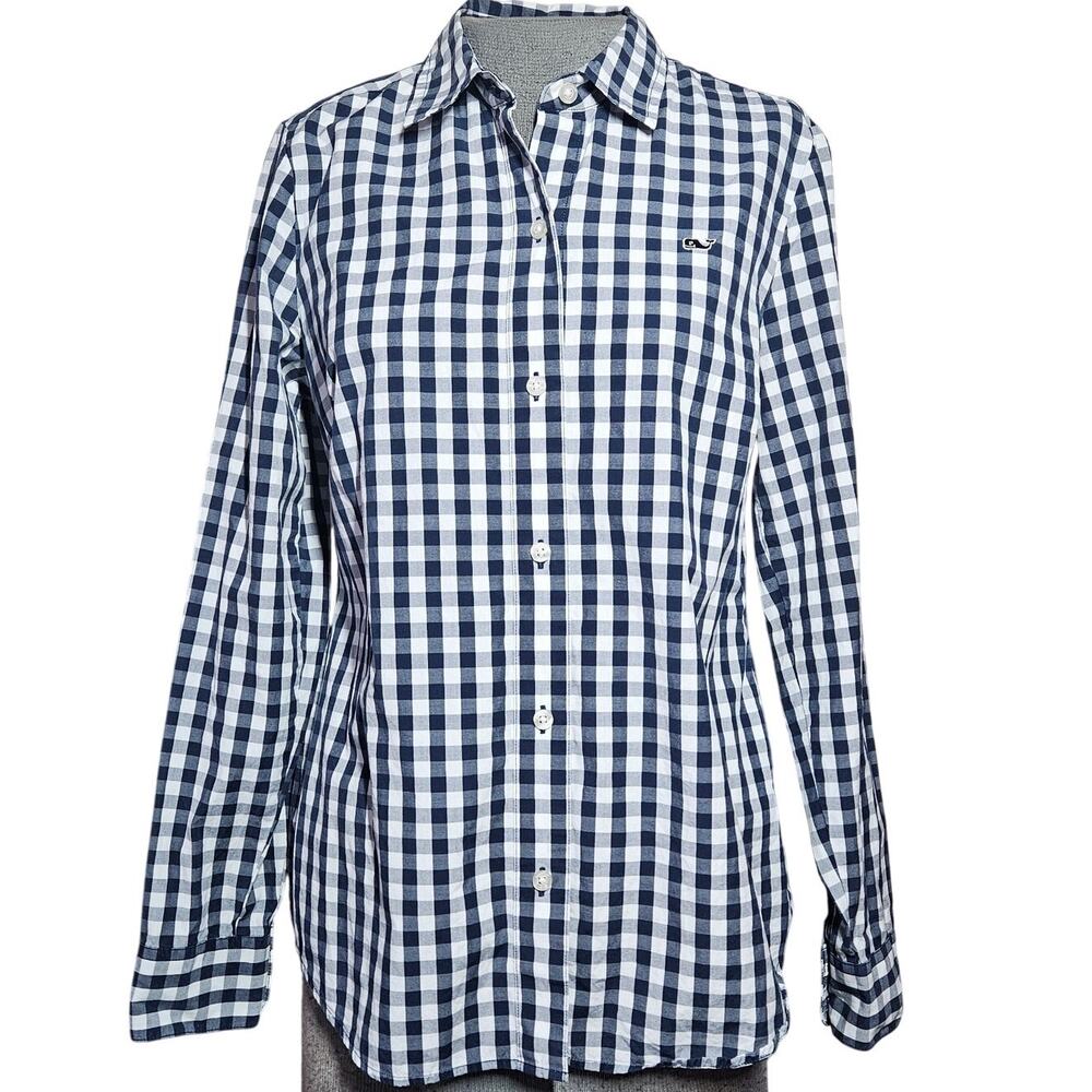 Vineyard Vines Cotton Button Down Shirt Size 4/ Small